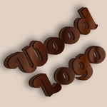 نص ثلاثي الأبعاد في أسلوب الخشب