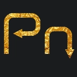 نص ذهبي باستخدام الخط arroterminal